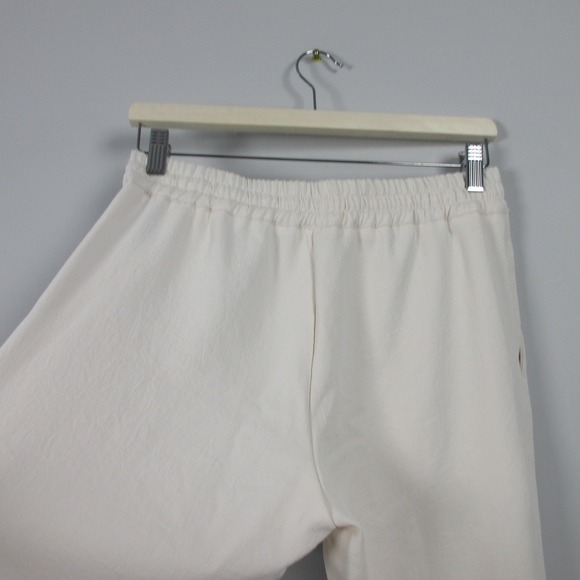 Wilfred Joggers Pants Women S Ivory Tie Front Textured Office Career Casual 322 - Picture 5 of 14